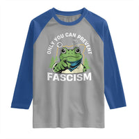 Only You Can Prevent Fascism Portland Frog Raglan Shirt Resist Protest Scenic Edition - Wonder Print Shop