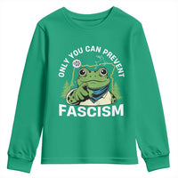 Only You Can Prevent Fascism Portland Frog Youth Sweatshirt Resist Protest Scenic Edition - Wonder Print Shop