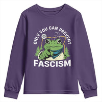 Only You Can Prevent Fascism Portland Frog Youth Sweatshirt Resist Protest Scenic Edition - Wonder Print Shop