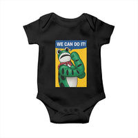 We Can Do It Rosie Frog Baby Onesie Resist Protest Parody Feminist Retro Poster - Wonder Print Shop