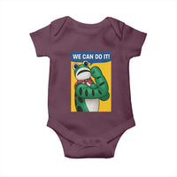 We Can Do It Rosie Frog Baby Onesie Resist Protest Parody Feminist Retro Poster - Wonder Print Shop
