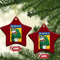 We Can Do It Rosie Frog Ceramic Ornament Resist Protest Parody Feminist Retro Poster - Wonder Print Shop