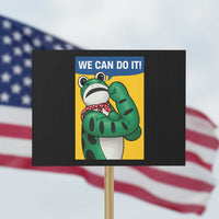 We Can Do It Rosie Frog Protest Sign Resist Protest Parody Feminist Retro Poster - Wonder Print Shop