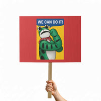 We Can Do It Rosie Frog Protest Sign Resist Protest Parody Feminist Retro Poster - Wonder Print Shop