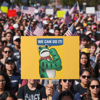 We Can Do It Rosie Frog Protest Sign Resist Protest Parody Feminist Retro Poster - Wonder Print Shop