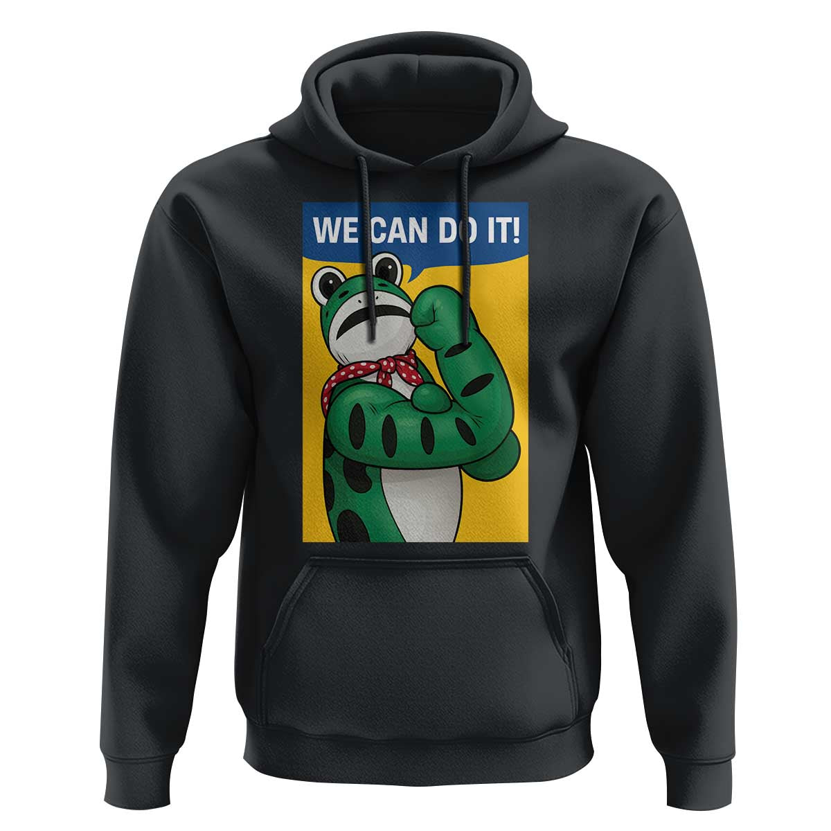We Can Do It Rosie Frog Hoodie Resist Protest Parody Feminist Retro Poster - Wonder Print Shop