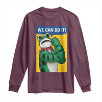 We Can Do It Rosie Frog Long Sleeve Shirt Resist Protest Parody Feminist Retro Poster - Wonder Print Shop