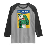We Can Do It Rosie Frog Raglan Shirt Resist Protest Parody Feminist Retro Poster - Wonder Print Shop