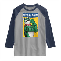 We Can Do It Rosie Frog Raglan Shirt Resist Protest Parody Feminist Retro Poster - Wonder Print Shop