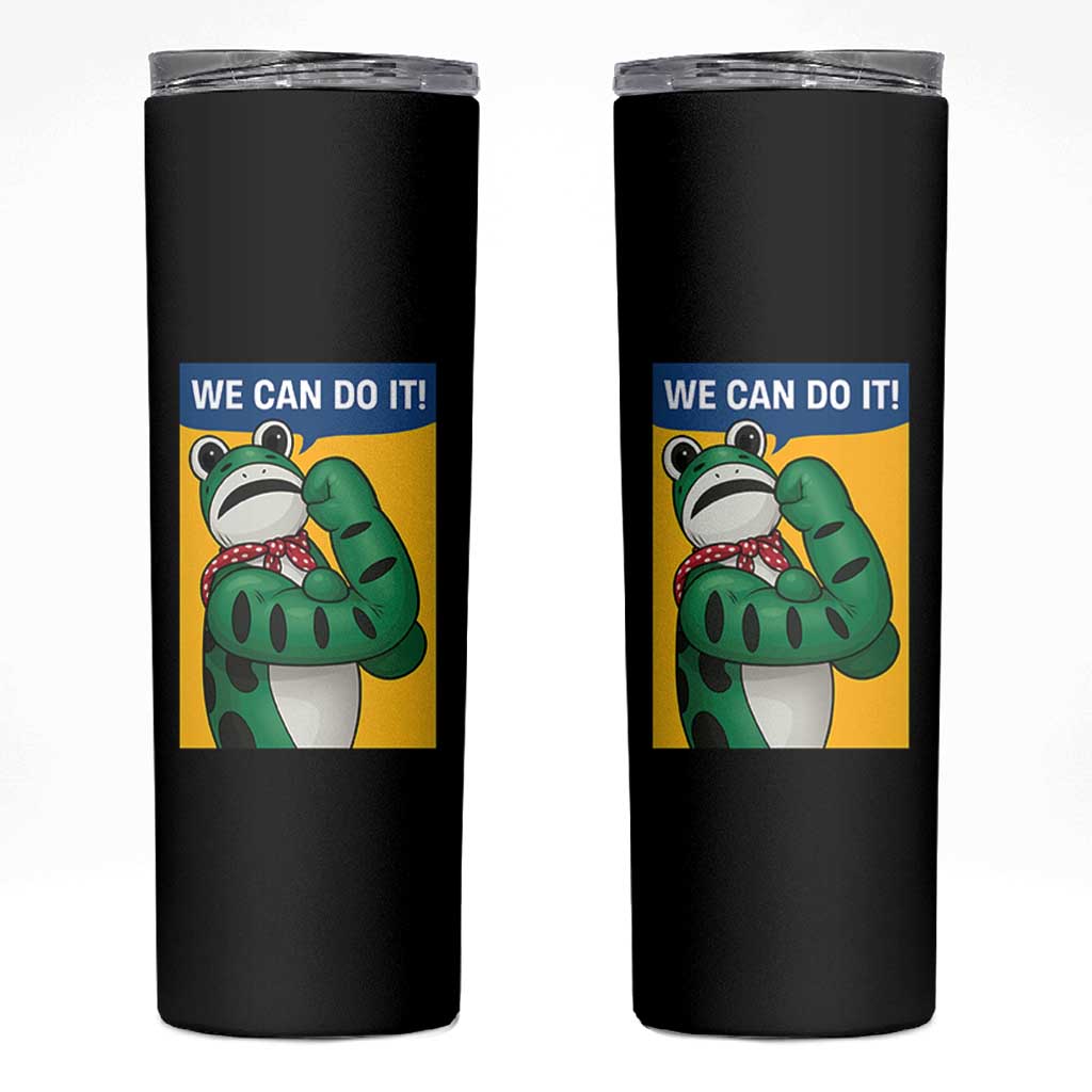 We Can Do It Rosie Frog Skinny Tumbler Resist Protest Parody Feminist Retro Poster - Wonder Print Shop