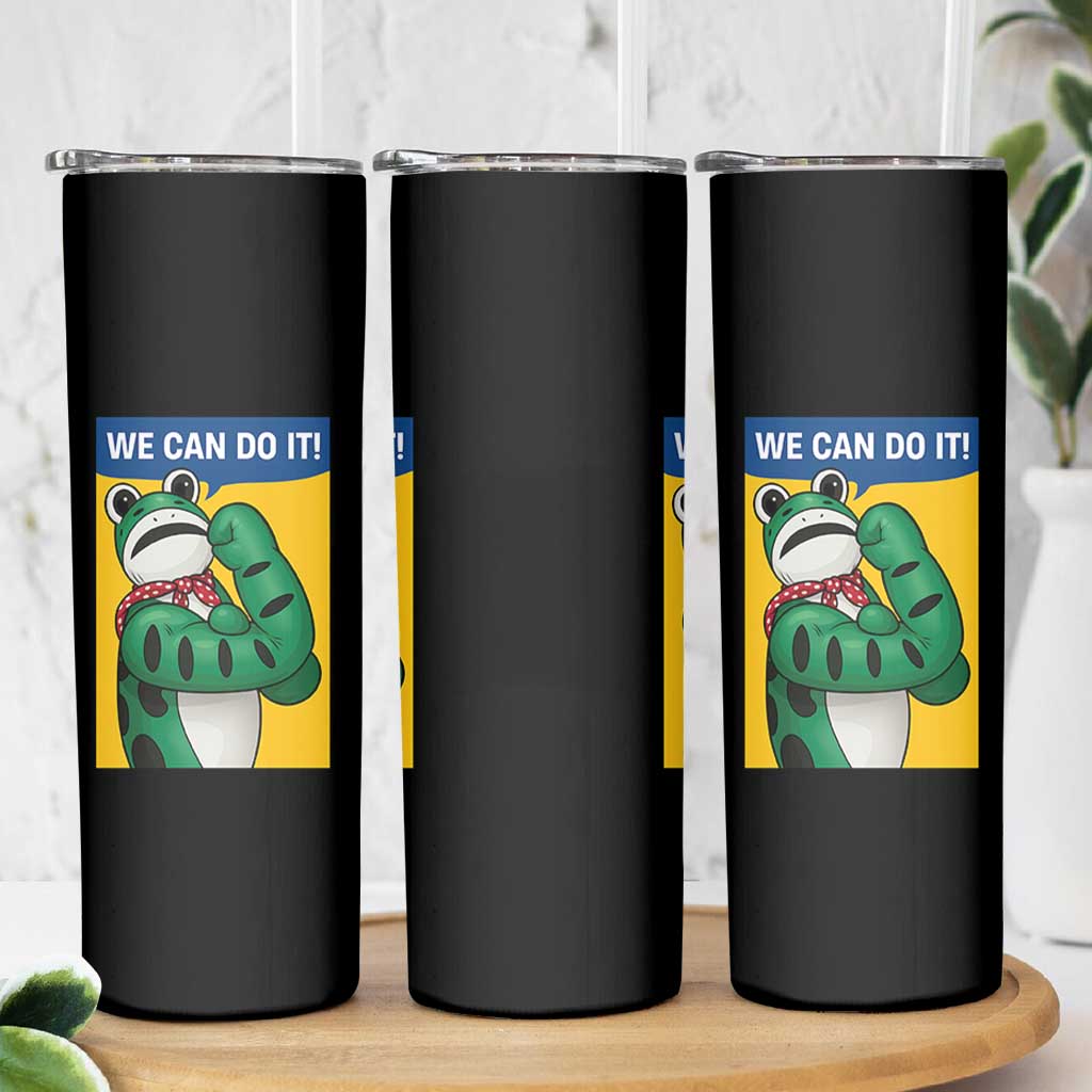 We Can Do It Rosie Frog Skinny Tumbler Resist Protest Parody Feminist Retro Poster - Wonder Print Shop