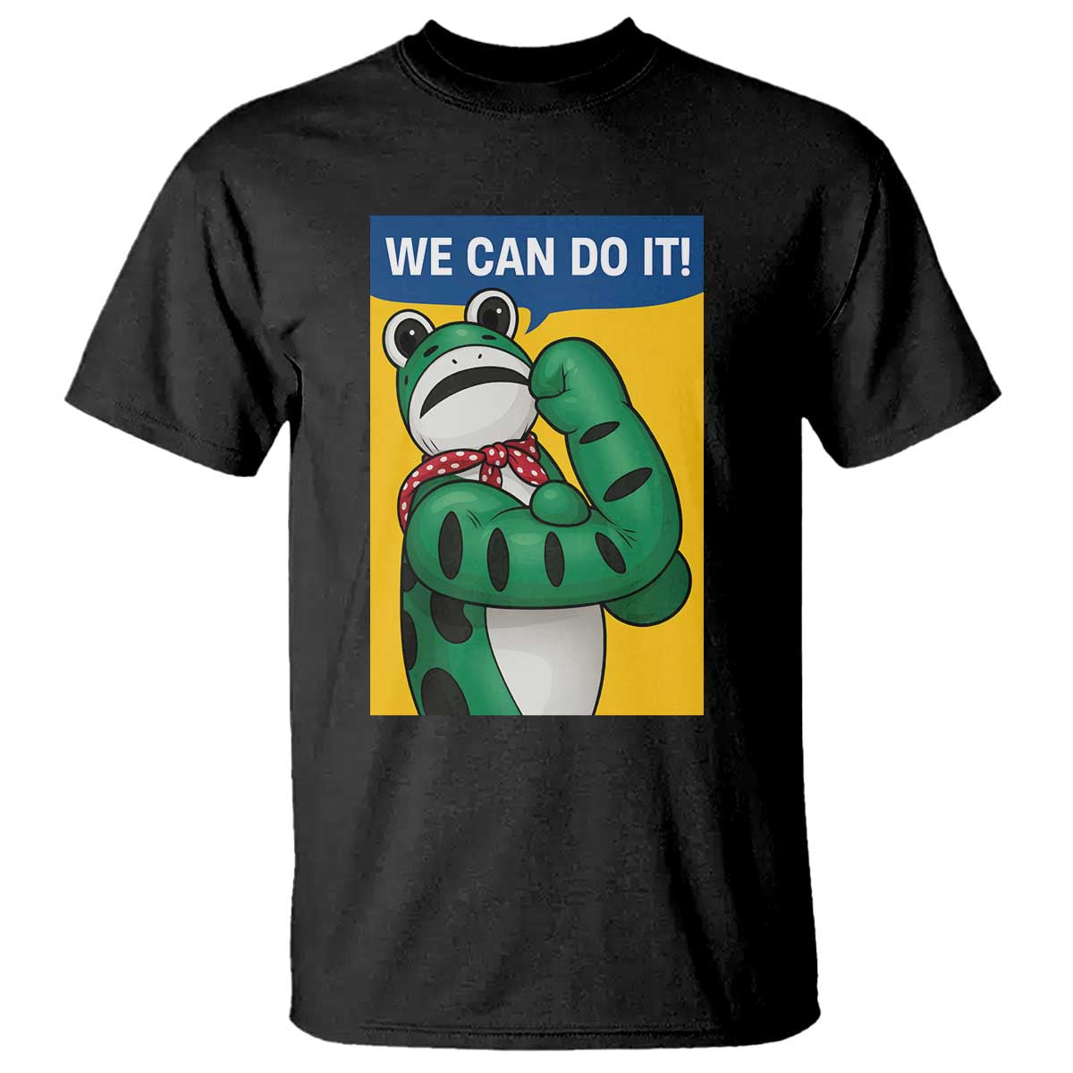 We Can Do It Rosie Frog T Shirt Resist Protest Parody Feminist Retro Poster - Wonder Print Shop