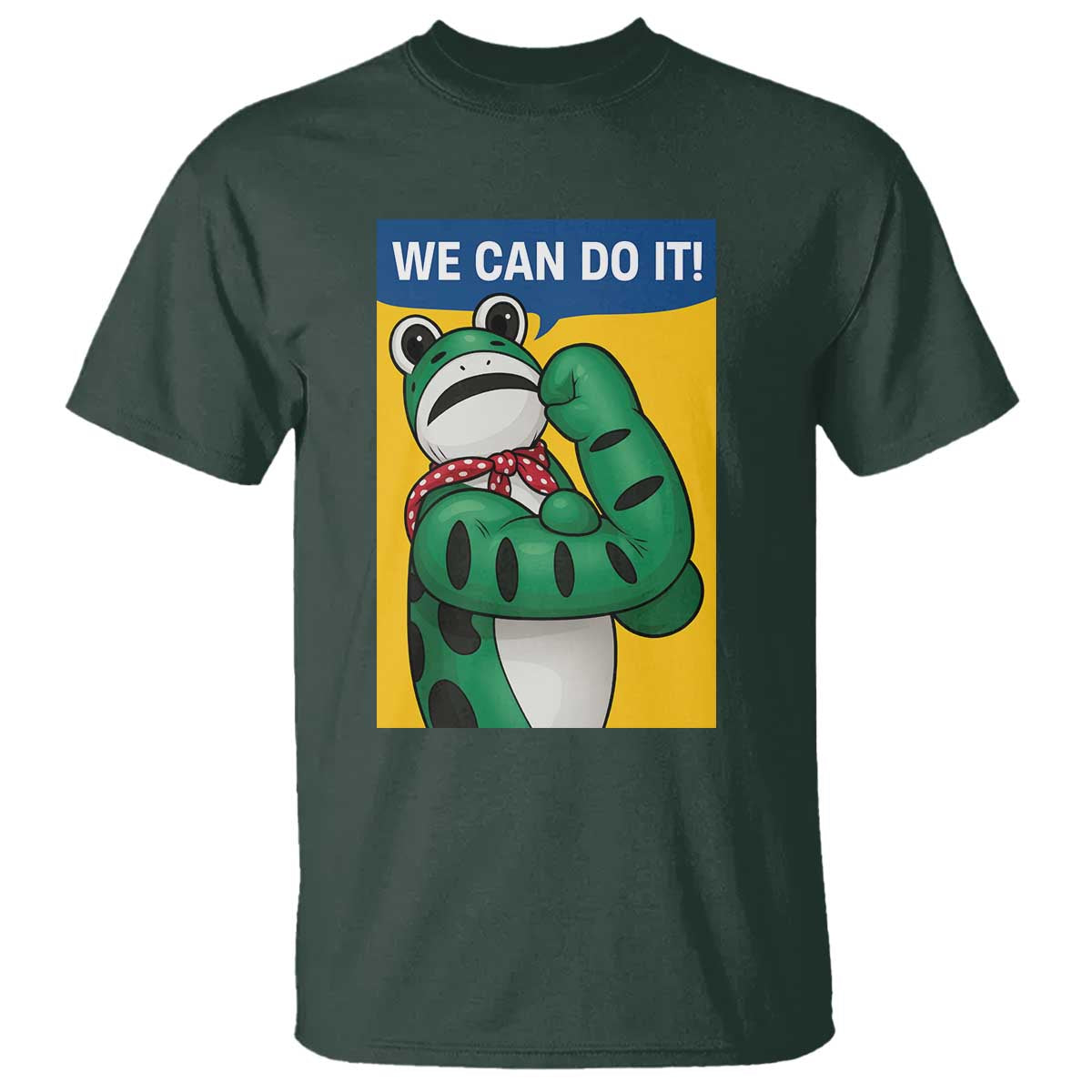 We Can Do It Rosie Frog T Shirt Resist Protest Parody Feminist Retro Poster - Wonder Print Shop