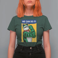 We Can Do It Rosie Frog T Shirt For Women Resist Protest Parody Feminist Retro Poster - Wonder Print Shop