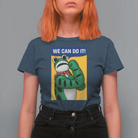 We Can Do It Rosie Frog T Shirt For Women Resist Protest Parody Feminist Retro Poster - Wonder Print Shop