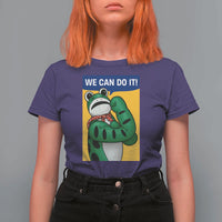 We Can Do It Rosie Frog T Shirt For Women Resist Protest Parody Feminist Retro Poster - Wonder Print Shop