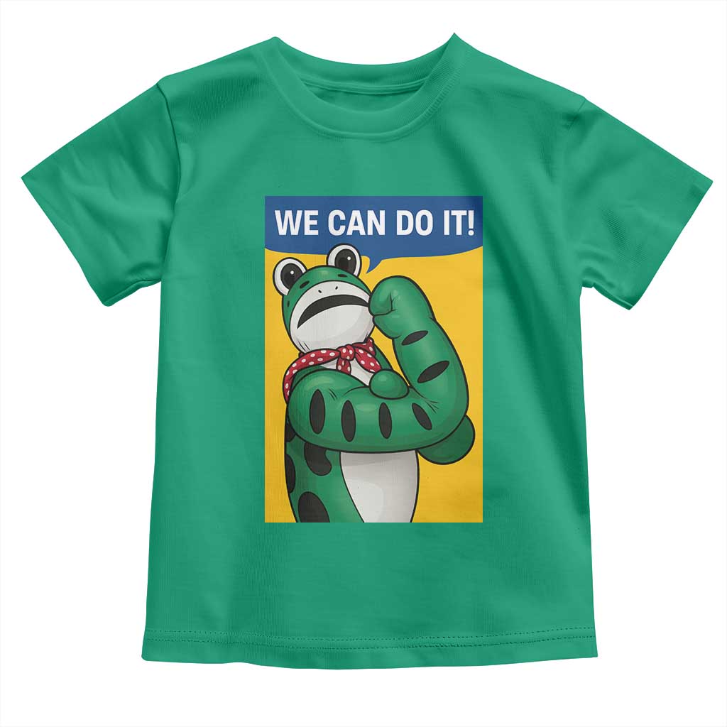 We Can Do It Rosie Frog Toddler T Shirt Resist Protest Parody Feminist Retro Poster - Wonder Print Shop