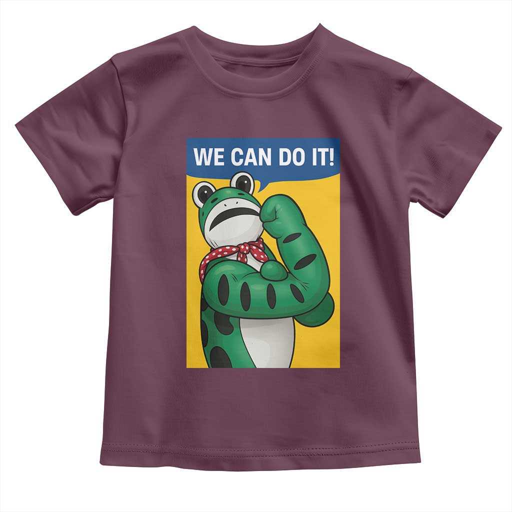 We Can Do It Rosie Frog Toddler T Shirt Resist Protest Parody Feminist Retro Poster - Wonder Print Shop