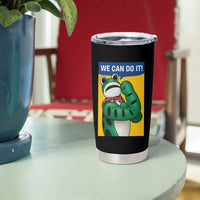 We Can Do It Rosie Frog Tumbler Cup Resist Protest Parody Feminist Retro Poster - Wonder Print Shop