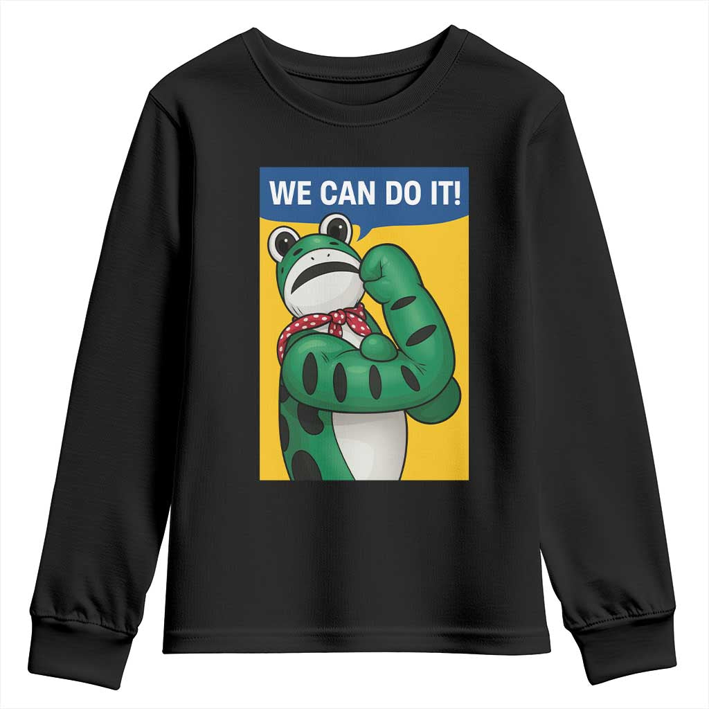 We Can Do It Rosie Frog Youth Sweatshirt Resist Protest Parody Feminist Retro Poster - Wonder Print Shop