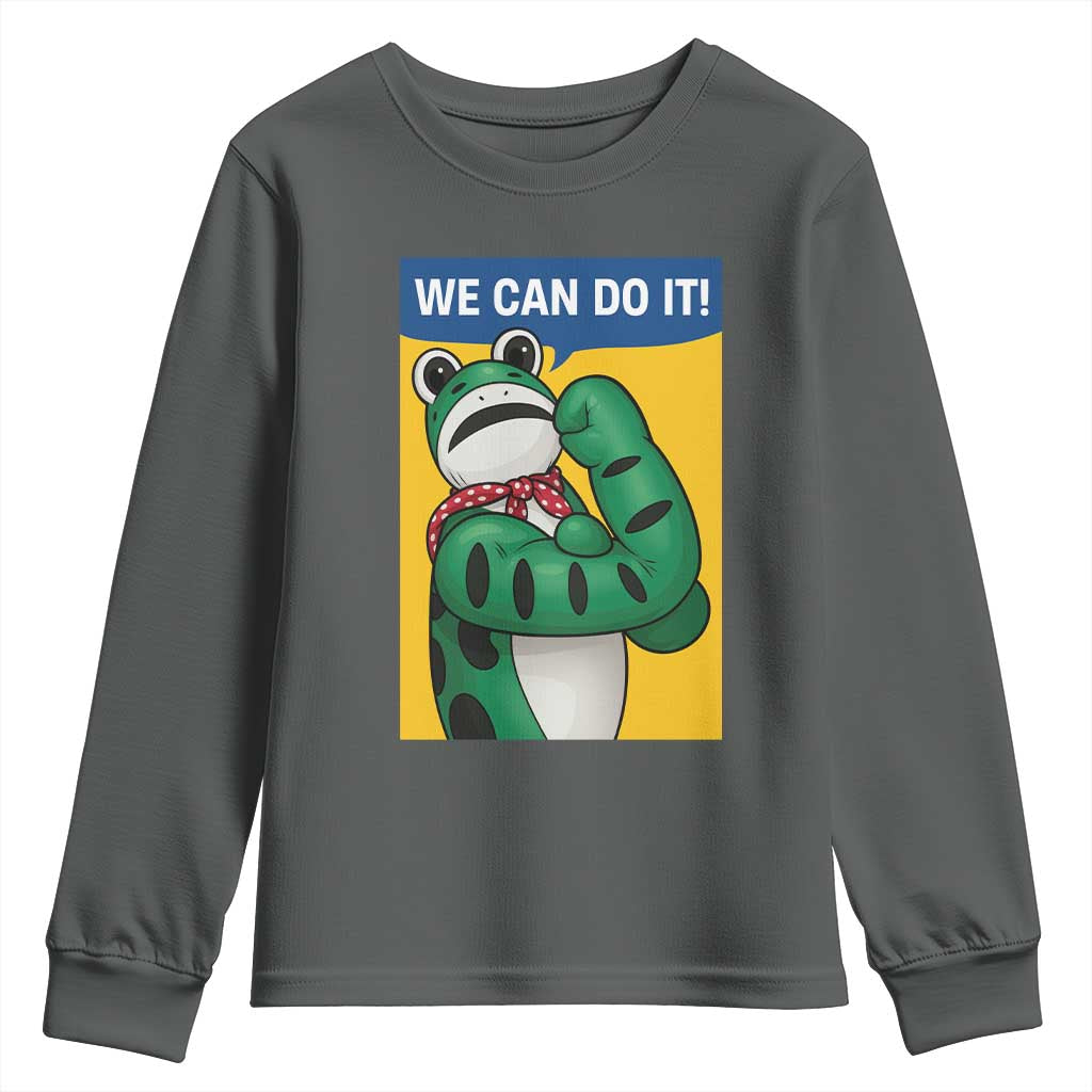 We Can Do It Rosie Frog Youth Sweatshirt Resist Protest Parody Feminist Retro Poster - Wonder Print Shop