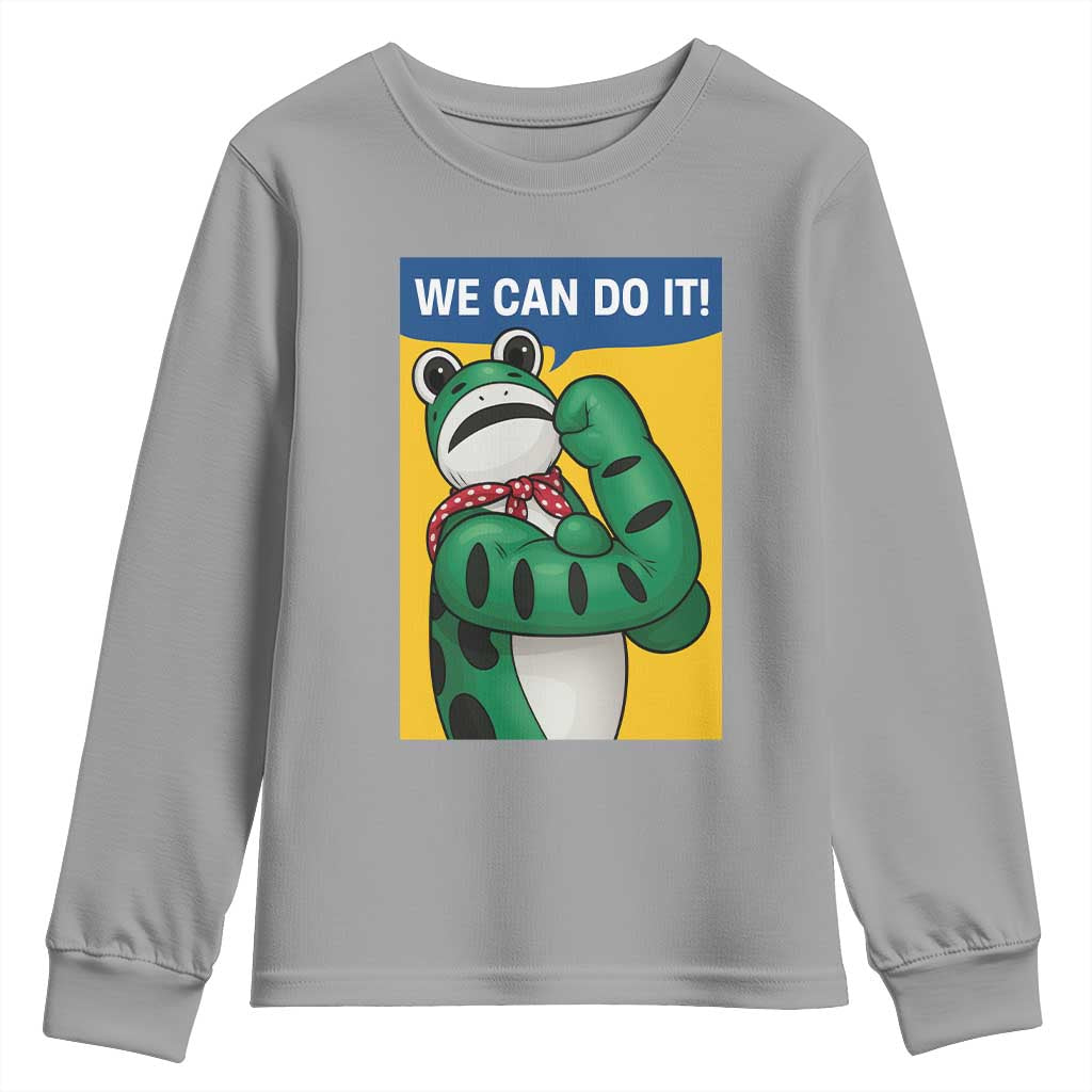 We Can Do It Rosie Frog Youth Sweatshirt Resist Protest Parody Feminist Retro Poster - Wonder Print Shop