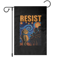 Starry Night Resist Frog Garden Flag Resistance Protest Surreal Art Graphic - Wonder Print Shop
