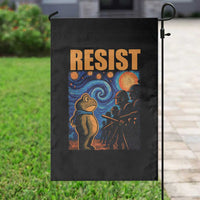 Starry Night Resist Frog Garden Flag Resistance Protest Surreal Art Graphic - Wonder Print Shop