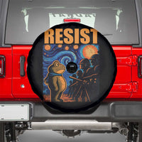 Starry Night Resist Frog Spare Tire Cover Resistance Protest Surreal Art Graphic - Wonder Print Shop