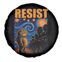 Starry Night Resist Frog Spare Tire Cover Resistance Protest Surreal Art Graphic - Wonder Print Shop