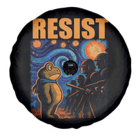 Starry Night Resist Frog Spare Tire Cover Resistance Protest Surreal Art Graphic - Wonder Print Shop