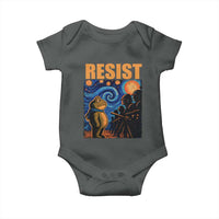 Starry Night Resist Frog Baby Onesie Resistance Protest Surreal Art Graphic - Wonder Print Shop