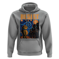 Starry Night Resist Frog Hoodie Resistance Protest Surreal Art Graphic - Wonder Print Shop
