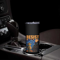 Starry Night Resist Frog Skinny Tumbler Resistance Protest Surreal Art Graphic - Wonder Print Shop