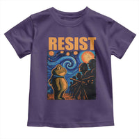 Starry Night Resist Frog Toddler T Shirt Resistance Protest Surreal Art Graphic - Wonder Print Shop
