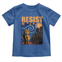 Starry Night Resist Frog Toddler T Shirt Resistance Protest Surreal Art Graphic - Wonder Print Shop