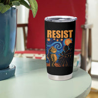 Starry Night Resist Frog Tumbler Cup Resistance Protest Surreal Art Graphic - Wonder Print Shop