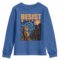 Starry Night Resist Frog Youth Sweatshirt Resistance Protest Surreal Art Graphic - Wonder Print Shop