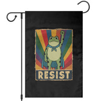 Rainbow Resist Frog Garden Flag Portland Pride and Protest Resistance - Wonder Print Shop