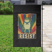 Rainbow Resist Frog Garden Flag Portland Pride and Protest Resistance - Wonder Print Shop
