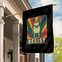 Rainbow Resist Frog Garden Flag Portland Pride and Protest Resistance - Wonder Print Shop