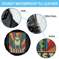 Rainbow Resist Frog Spare Tire Cover Portland Pride and Protest Resistance - Wonder Print Shop