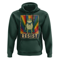 Rainbow Resist Frog Hoodie Portland Pride and Protest Resistance - Wonder Print Shop