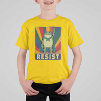Rainbow Resist Frog T Shirt For Kid Portland Pride and Protest Resistance - Wonder Print Shop