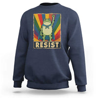 Rainbow Resist Frog Sweatshirt Portland Pride and Protest Resistance - Wonder Print Shop
