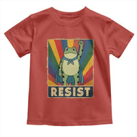 Rainbow Resist Frog Toddler T Shirt Portland Pride and Protest Resistance - Wonder Print Shop