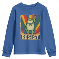 Rainbow Resist Frog Youth Sweatshirt Portland Pride and Protest Resistance - Wonder Print Shop