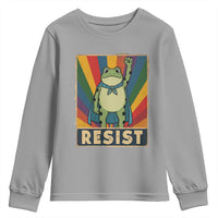 Rainbow Resist Frog Youth Sweatshirt Portland Pride and Protest Resistance - Wonder Print Shop