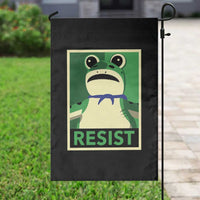 Frog Resist Poster Graphic Garden Flag Portland Resistance Protest Minimalist - Wonder Print Shop