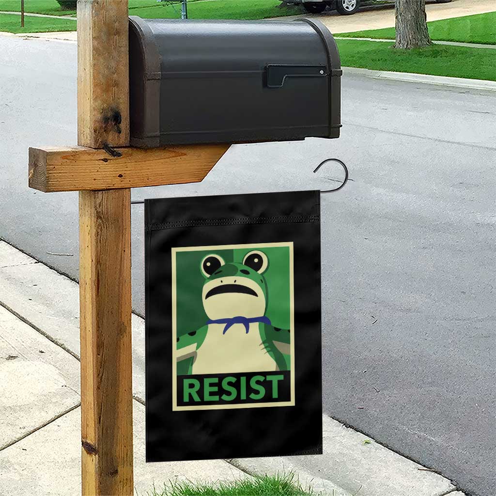 Frog Resist Poster Graphic Garden Flag Portland Resistance Protest Minimalist - Wonder Print Shop
